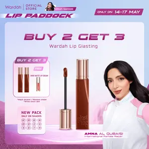 WARDAH Lip Cream Glossy Glasting Liquid Lip - Hi-Pigmented Glass Color, Ringan, Tidak Lengket, Transferproof Liptint-Lipgloss-Lipstik-Lip Tint-Lip Matte-Lipstick-Lipcream- Glossy Lip Longlasting Waterproof Tahan Lama- Makeup