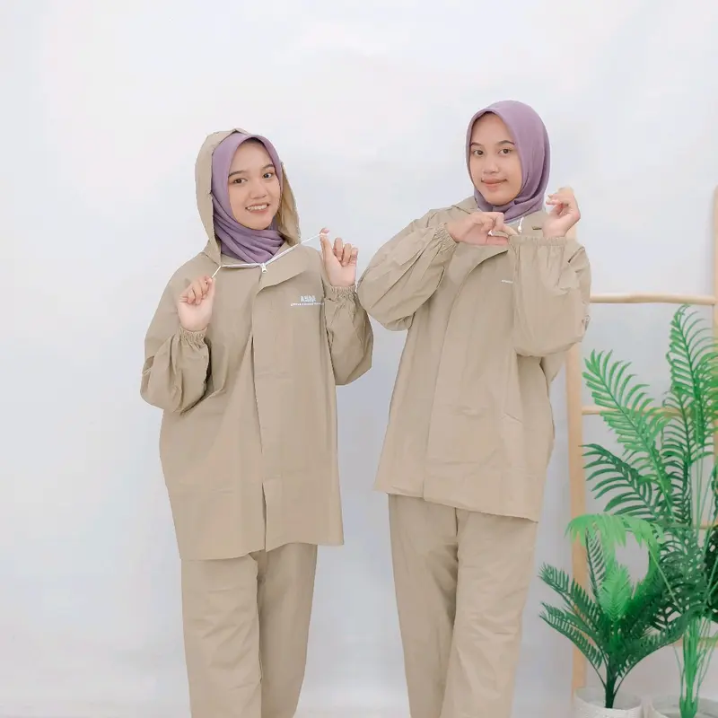 [PAKET HEMAT] Setelan Jas Hujan By ASM Dewasa Pria/Wanita Bahan PVC 0,20 4