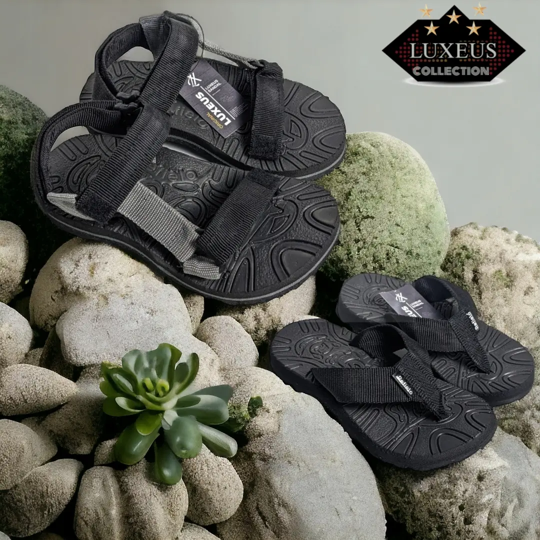 Luxeus Beli 1 Gratis 1 Sandal Gunung Jepit Anak Model Terbaru Strip 26-35 Grtis Ongkir / Sandal Gunung Anak-anak / Sandal Gunung / Sandal Anak Fashion