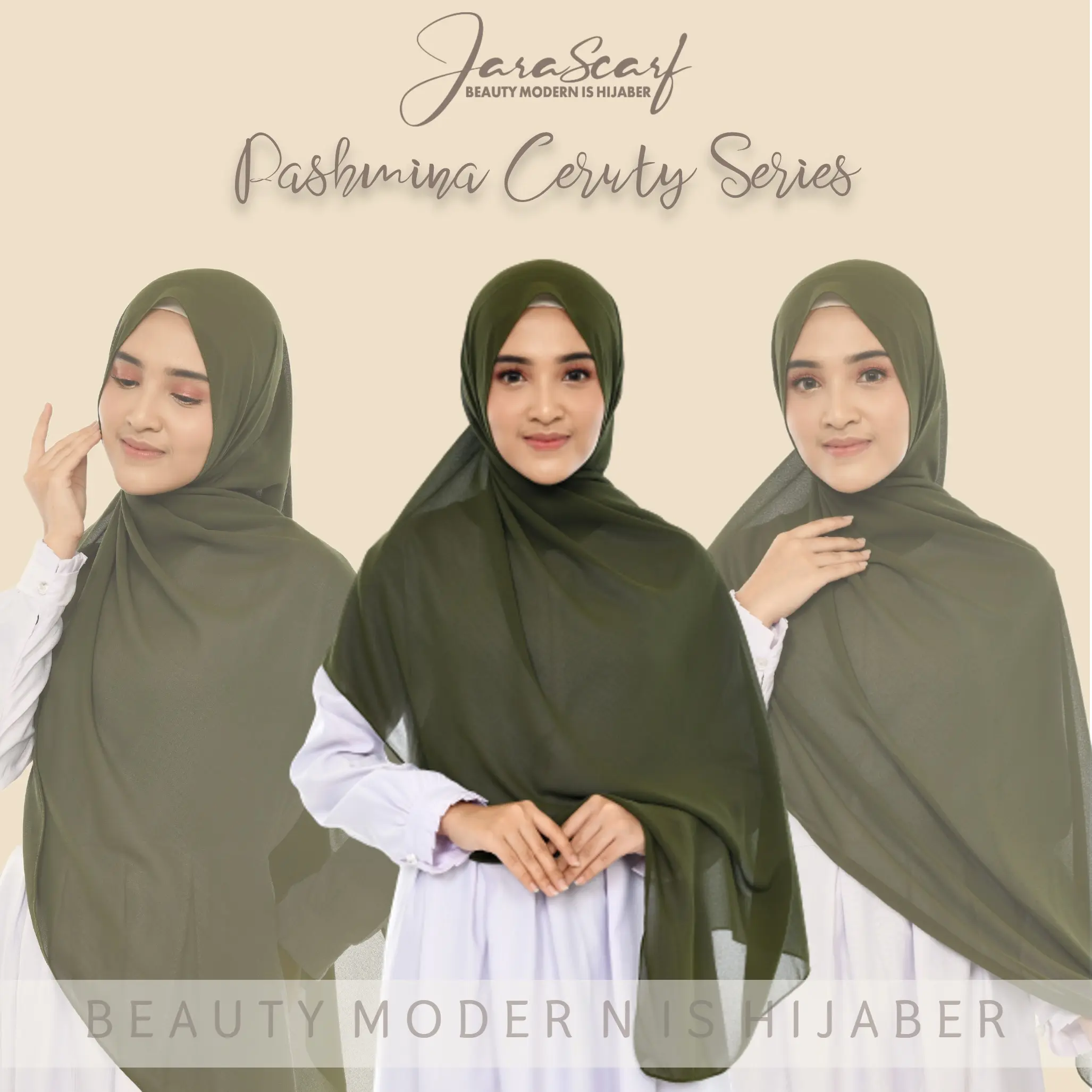 Pashmina Ceruty Babydoll Armani Jara Scarf