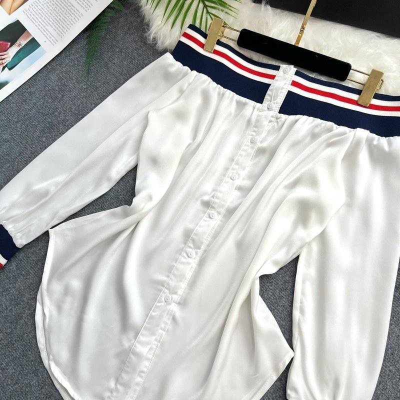 A459 - ÁO TRỄ VAI TRẮNG ( ĐỦ SIZE 45KG - 70KG ) 2