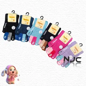 3 Pasang Sarung Tangan Full Jari Anak Anak Lucu Rajut Tebal Umur 7-10 Thn