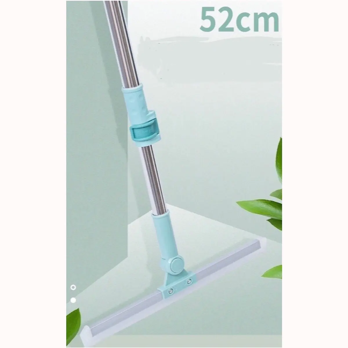 [Local Seller] 52cm Silicone Floor Scraper Wiper Broom Magic Broom Bathroom Wiper Glass Sweeping Hair Retractable
