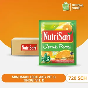 NutriSari 720 Sachet (TIDAK BISA MIX RASA) - Minuman Sari Buah Asli dengan 100% AKG Vitamin C