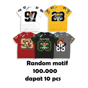 Cuci gudang harga pakaian anak random motif size cotton 30s