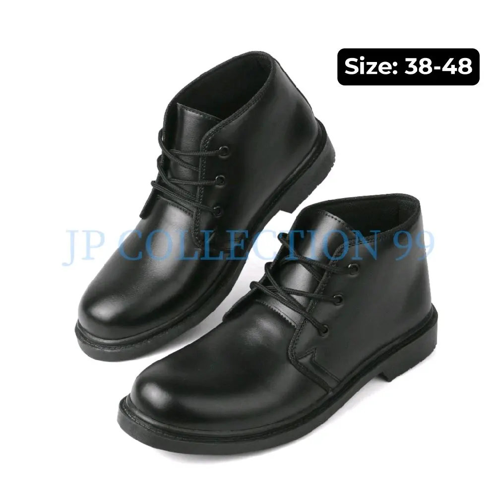 Sepatu Pdh Pria Paskibra tali 3 Security Dinas Kerja Kantor Shoes Pantofel Size 38-48
