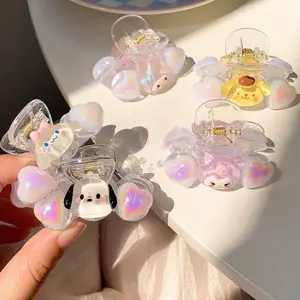 Jepit rambut motif love hologram sanrio
