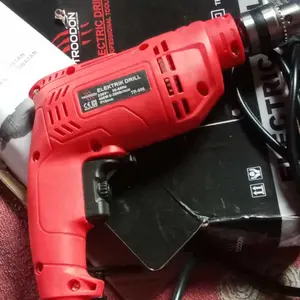 TROODON Bor Listrik 10MM 400W 3000RPM 220V | Mesin Bor Tangan Multifungsi Bisa Bor Tembok Kayu Besi Ringan + Kunci Mata Bor & Pengatur Kecepatan