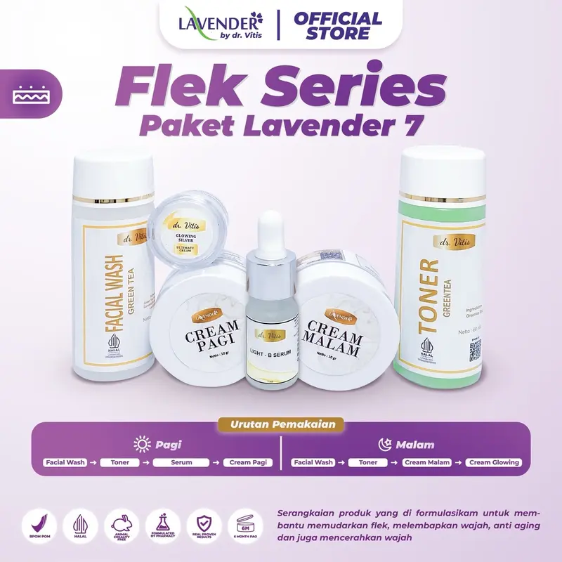 Paket Flek Series | Paket Flek | Skincare Flek | Flek | Lavender | Lavender Skincare 5