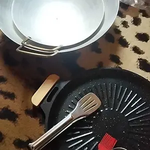 “COD” wajan Penggorengan Kuali Set3PCS Kecil Mini Stainless Steel dengan Pegangan Premium Quality304Wajan Wajan StainlessTebal Kuali Premium dengan Pegangan Stainless Steel Kuali Besar Katel Anti Lengket Penggorengan Kuali Mini 20-32cmStainlesslive/wajanD