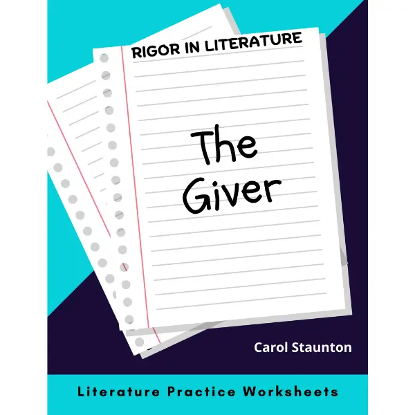 The Giver Literature Practice Worksheets