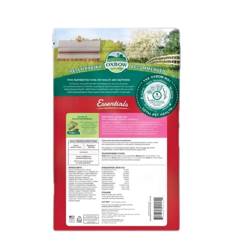 Pelet Oxbow Young Rabbit Essentials Repack 500gr 3