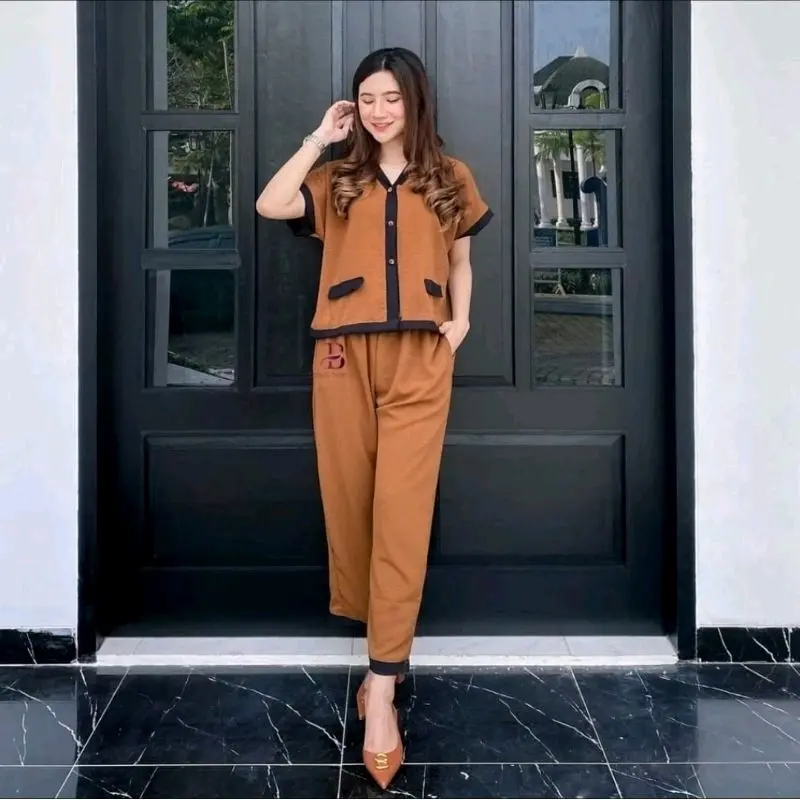 PROMO LOZY ONE SET LENGAN PENDEK/STELAN WANITA PENDEK MODEL TERBARU 2024//KEKINIAN VIRAL TIKTOK Dewasa