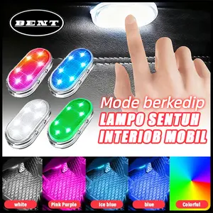 【Model berkedip】Lampu Interior Mobil Lampu Interior Mobil Led Lampu Plafon Mobil LED USB Lampu Baca Lampu Mobil