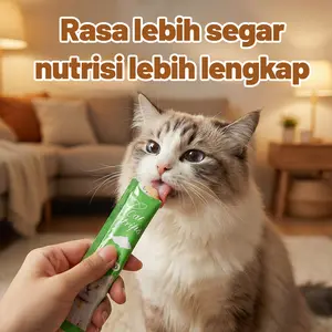 10pcs/20pcs/50pcs/100pcs Makanan Kucing Basah/Wetfood Cemilan Stik/Pet Strip Kucing-3