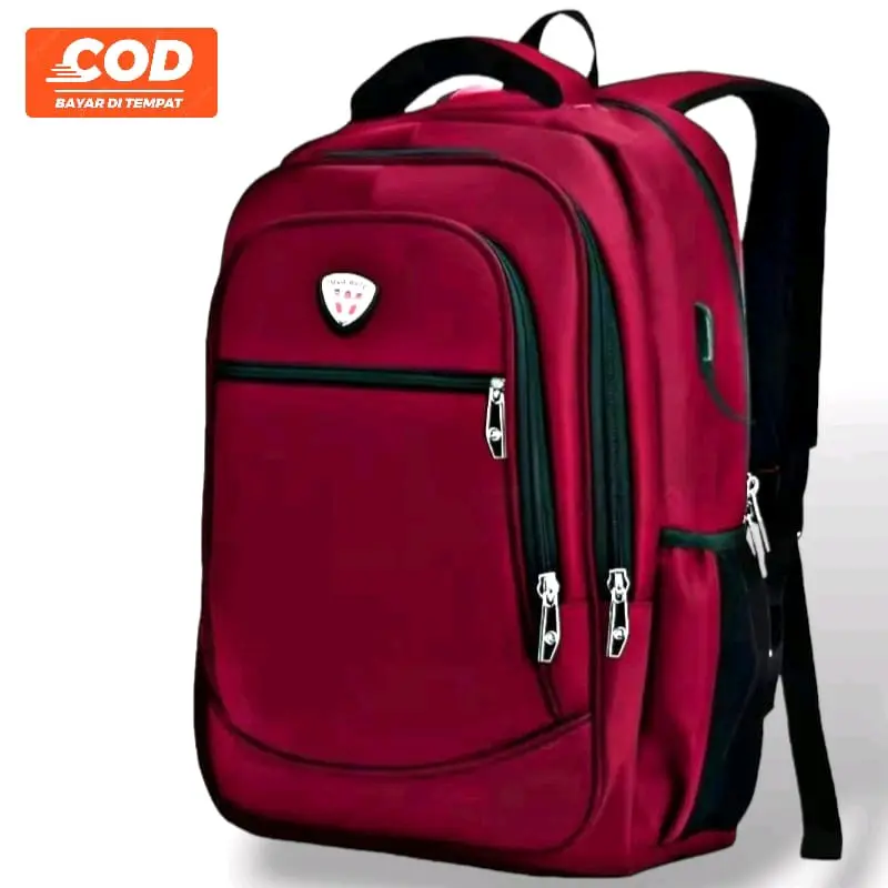 Tas Ransel Laptop Polo Pria Dan Wanita ,SMP,SMA,KULIAHAN,Terbaru TermurahBisa Cod[Maroon]