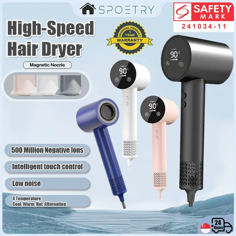 New In Box Hair Dryer, High Speed Ionic Blow Dryer, 5X-Fast Drying