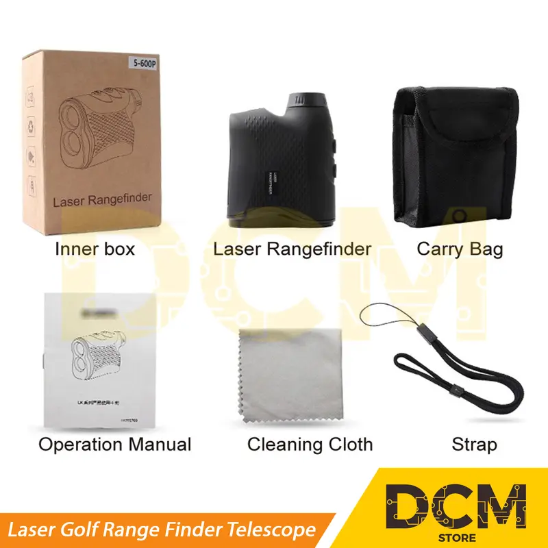 Laser Golf Range Finder Telescope Teropong Berburu Pengukur Jarak 600m 7