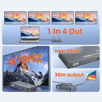 Gambar HDMI Splitter 1In4Out 4 Port 4K30Hz Full HD CABLETIME dari XLink Surabaya Kota Surabaya 3 Tokopedia