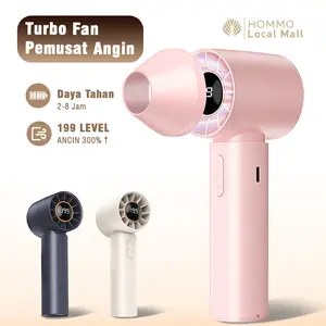 Kipas Angin Genggam Terfokus｜Super Jet Mini Cooling Fan 199 Gigi｜Type-C Fast Charging FB08