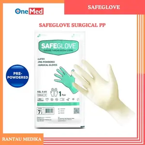 Sarung Tangan Steril Safeglove Surgical Prepowdered 1 Pasang