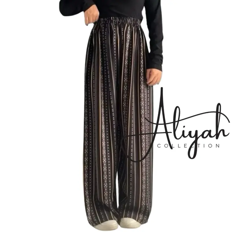 Celana Kulot Hommy Rayon Celana Panjang Kulot Adem Motif Wanita Katun alexa pants