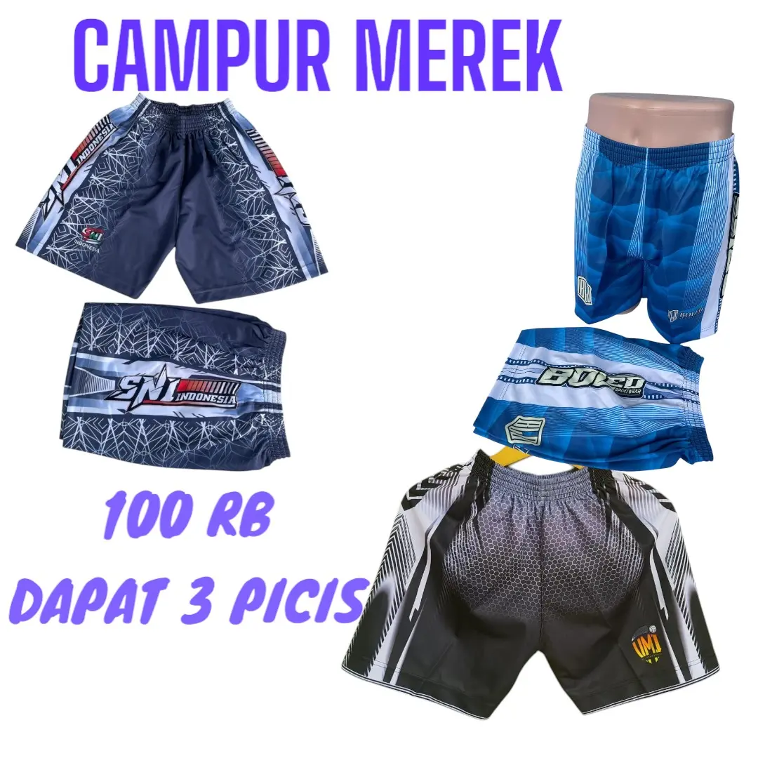 celana voli 100Rb dapat 3 picis AYO SEGERA