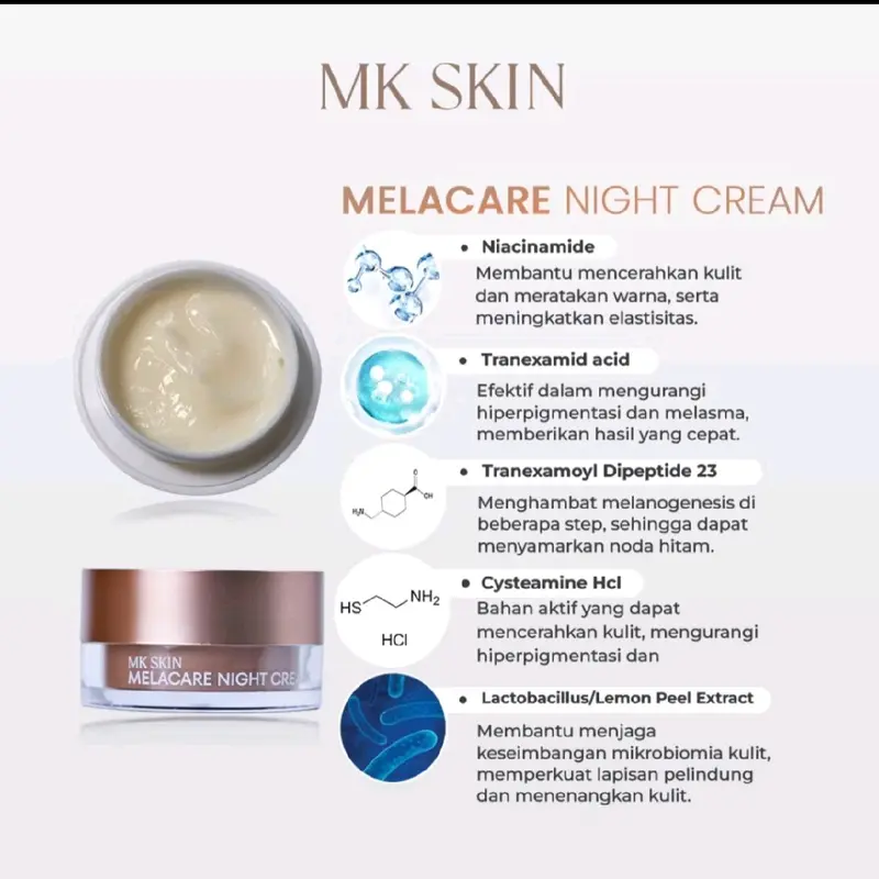(READY STOK) MK SKIN MAHARANI KEMALA SKINCARE Whitening, Acne, Melacare skin basic untuk merawat dan menghilangkan flek hitam pada wajah mengencangkan wajah 7