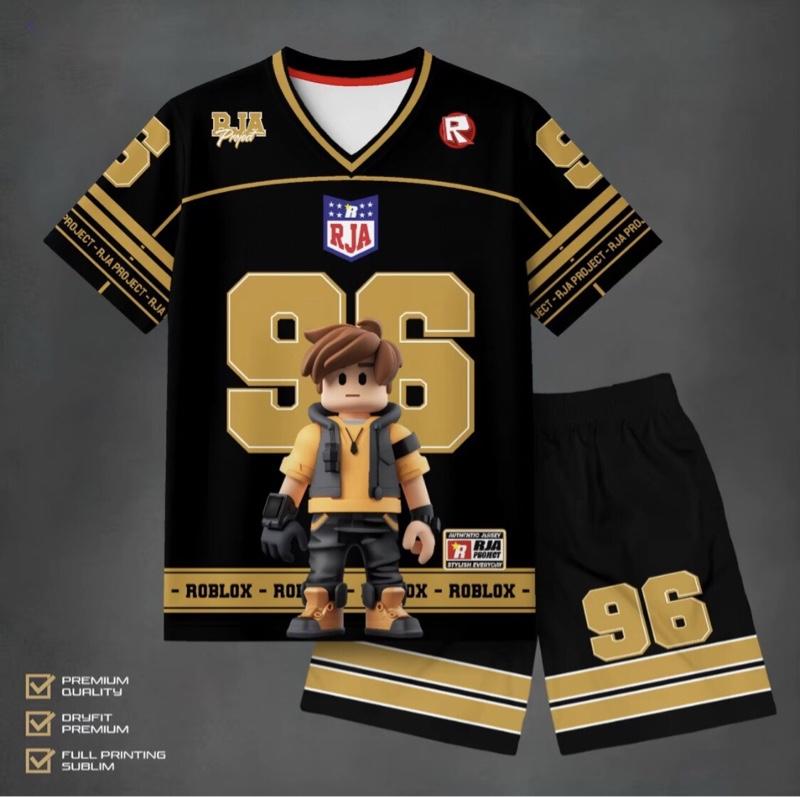 Setelan Jersey Anak 3-10 Tahun Terlaris / Baju Anak Roblox Printing Pakaian Anak Premium Setelan Kaos Anak Perempuan Lucu Fashion Anak Celana Anak Setelan Jersey Anak 3-10 Tahun Terlaris / Baju Anak Roblox Printing Pakaian Anak Premium Setelan Kaos Anak Perempuan Lucu Fashion Anak Celana Anak