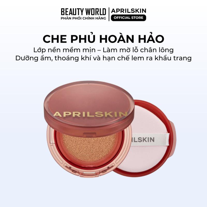 [DATE 08/2026] [LIVESTREAM] Phấn nước APRIL SKIN Hero Cushion SPF50+ PA++++ 12g Kèm Lõi Thay Thế TONE 23