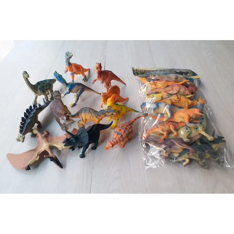 MAINAN DINOSAURUS KARET 12PCS DUNIA DINOSAUR WORLD