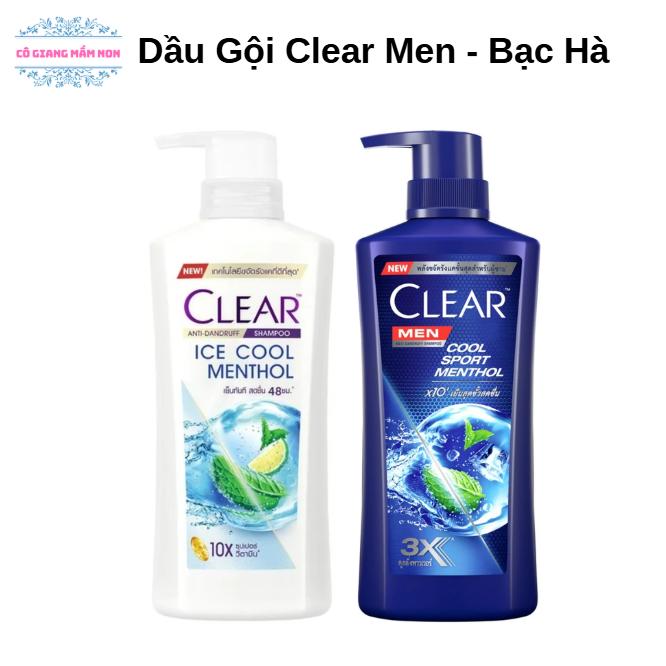 [Giá hời] Dầu Gội Clear Men 360ml / Clear Bạc Hà 370ml - Sạch Sâu, Mát Lạnh, Cho Mái Tóc Tự Tin!