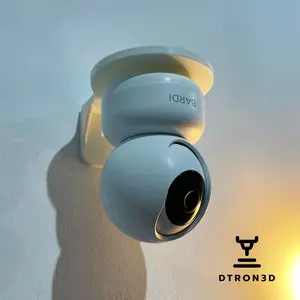 Dtron3D Bracket CCTV Bardi Smart IP Cam PTZ 360 & PTZ Syno Hitam/Putih Material Tebal Thermoplastic PLA+ Bonus Fisher & Baut