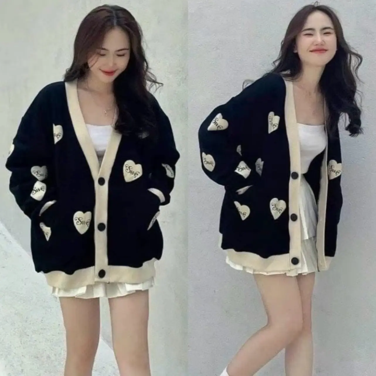 DNF - Swa Lovv Cardigan ( Varian Warna Terbaru ) Outher Cardigan Oversize Wanita Terbaru