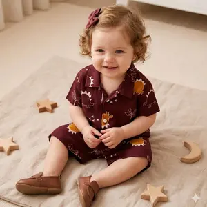 Set Piyama Anak Bahan Rayon Usia 1-4Th