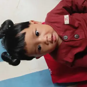 bandana bayi poni bayi ataw wig palsu untuk usia 0-4tahun