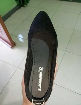 Product Review of Sepatu Wanita - Sepatu Flat Shoes BlackBanda POLOS Kerja Karet from l**s 2