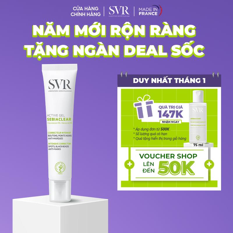 Kem dưỡng dành cho da dầu giảm mụn SVR SEBIACLEAR ACTIVE GEL 40ml
