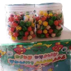 Permen Lunak Mini Mix isi 120 pcs per toples Manis bola jelly fruit balls