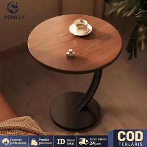 COD Meja Bulat meja teh kecil  Coffe Table Meja Kopi  Meja Sudut MeJa Kopi Meja Belajar Portable Meja Kecil Meja Sudut Furniture Kayu Minimalis Nakas