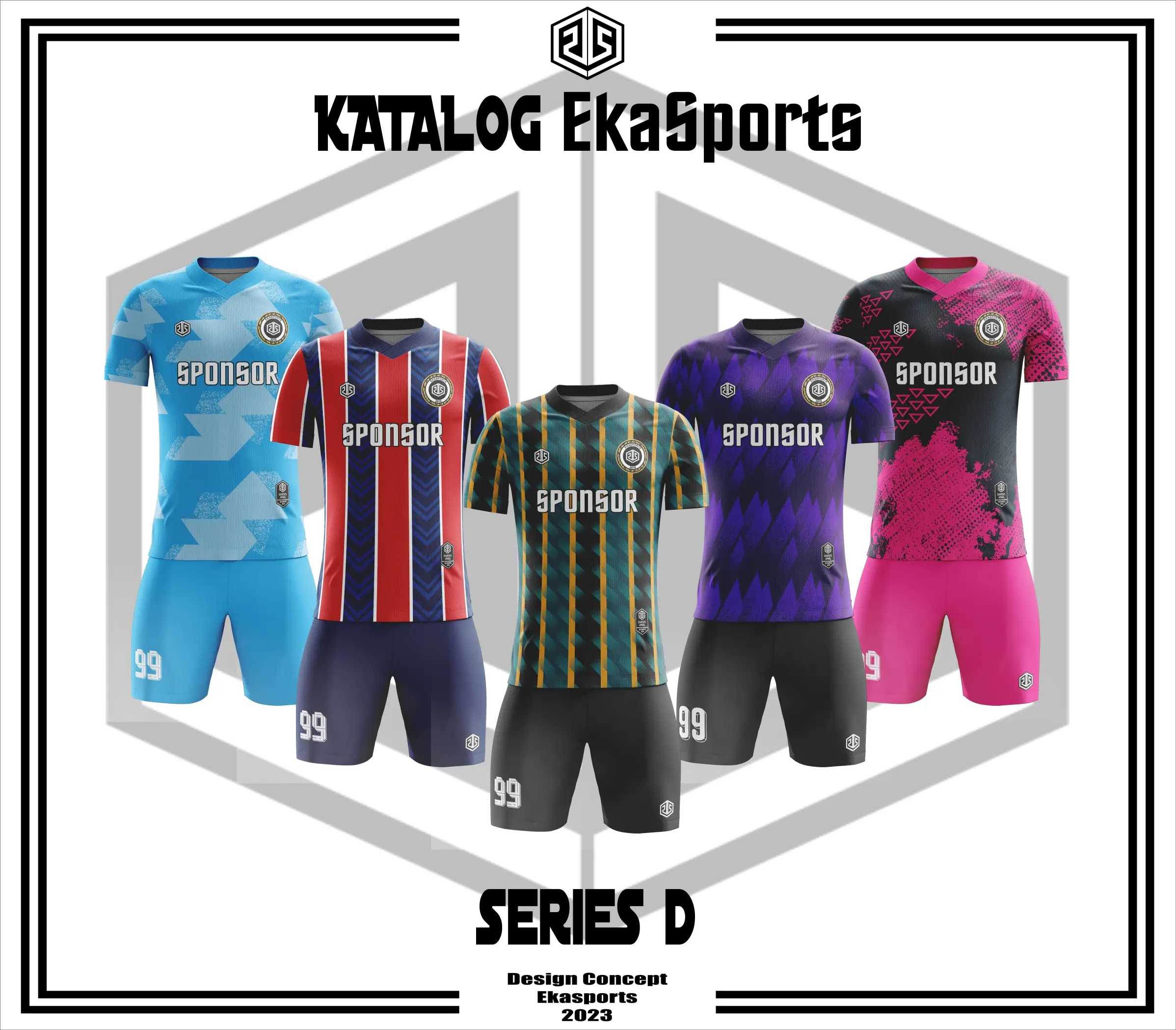 JERSEY SATUAN COSTUM DESAIN SEPAKBOLA, FUTSAL DLL