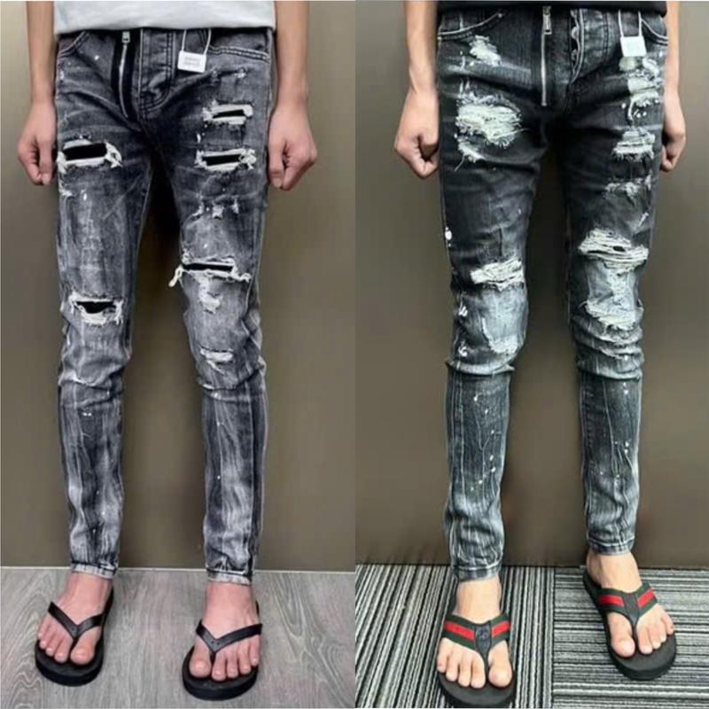 Quần jean nam xám khói đê quyy mix khóa vẩy sơn 4 cúc trẻ trung cá tính mẫu mới-NGỌC DUYỂN STORE