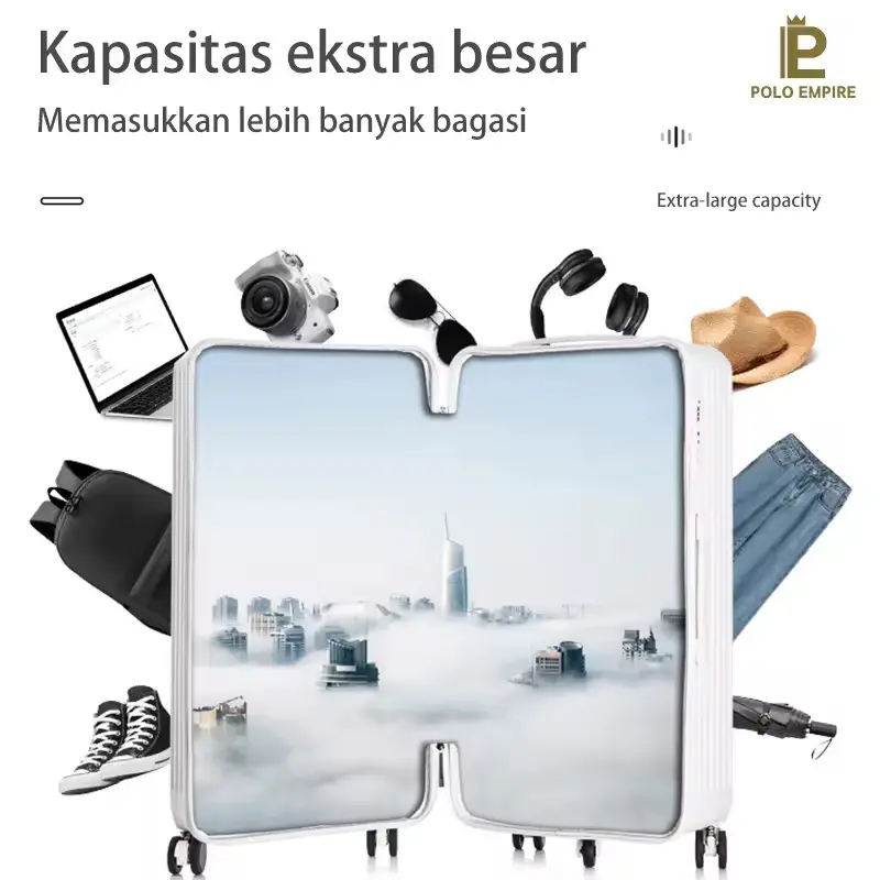 [polo empire-stiker diberikan] big sale koper,koper polo fiber 20 inch,koper umroh,koper travelling,koper anti pecah,koper terlaris,bisa bayar ditempat 5