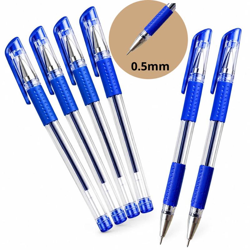 Combo 3 Cái Bút Bi Ngòi Nhọn 0.5mm Viết Chữ Đẹp Mực Xanh – Bút Bi Trong Suốt Cầm Êm Tay