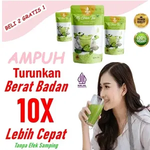MY GREEN TEA PREMIUM NO.1 Teh Hijau Alami 100% Daun Greentea Kualitas Premium Minuman Herbal Wanasari Jaya