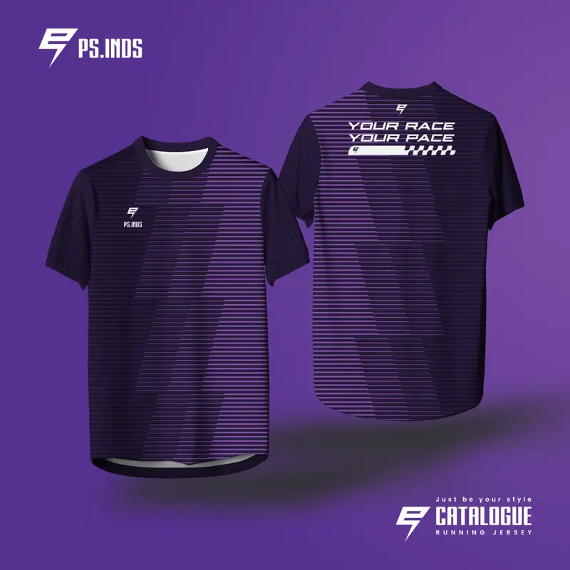 Jersey Running Kaos Lari Custom Super Ringan Ringan Unisex Dry Fit FullPrinting Ultra Light Running Cepat Kering Lari Olahraga J9Q4 baju runing 4