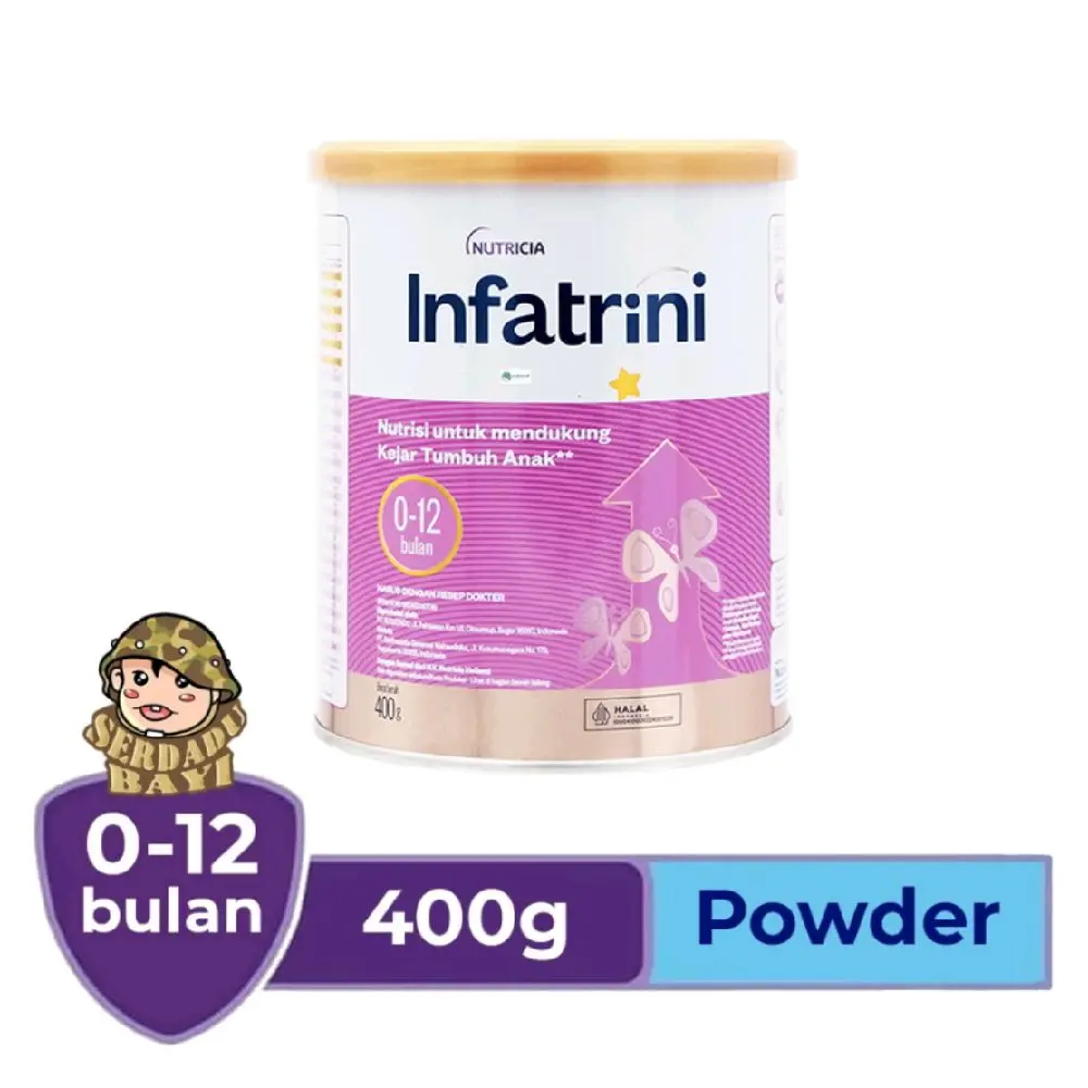 Nutricia Infatrini Powder 400g untuk Bayi 0-12 Bulan - Lactogrow