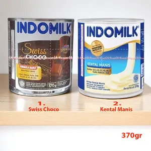Indomilk 370gr Susu Kental Manis Swiss Coco Plain Coklat Kaleng Indomilk Putih Susu Krimer Susu Indo Milk Formula Baru Swisscoco Food Minuman 370gram