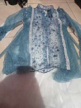 Product Review of KAMARI set rok anak ice blue,burgundy,set gaun anak,set rok anak lebaran..brukat tile dot/polos,kebaya anak,gamis lebaran anak kekinian usia 2-15 tahun Setelan Muslim anak Bunga Outer Baju Jilbab Nyaman Panjang Panjang Dress Kaos from B**_ 1