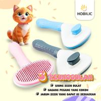 Gambar Hobilic Sisir Grooming Anjing Kucing Bulu Rontok Oval Tombol Tekan Pembersih Otomatis Pet Hair Brush - Pink dari Hobilic Kota Administrasi Jakarta Pusat 3 Tokopedia